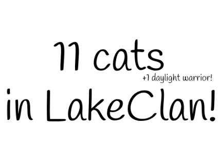LakeClan Cats!