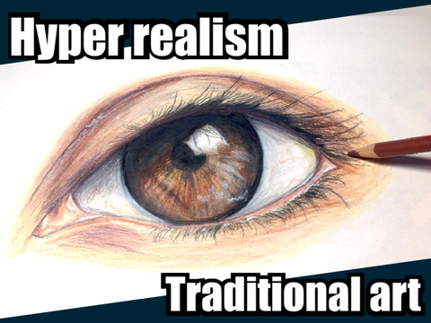 Drew a realistic eye! (Hyper-realism again)