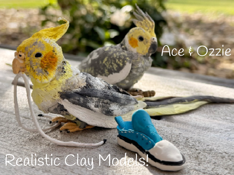 ♥︎ Realistic Ace & Ozzie Clay Sculptures (R.i.p) ♥︎