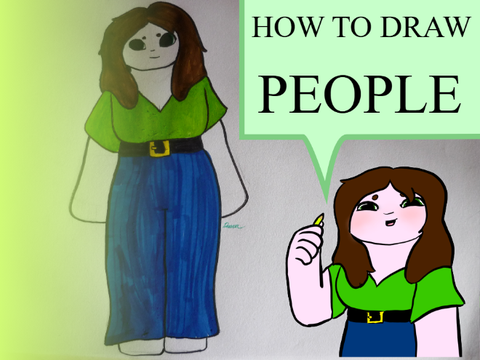 How I draw people!