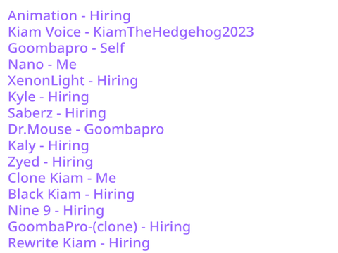 The AOCZ Hiring.