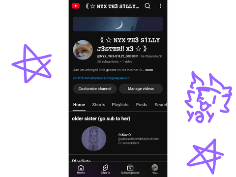 Oh yea I have a yt account btw