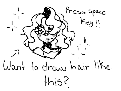 How to draw Fluffy hair!