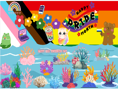 pride month/reef day banner