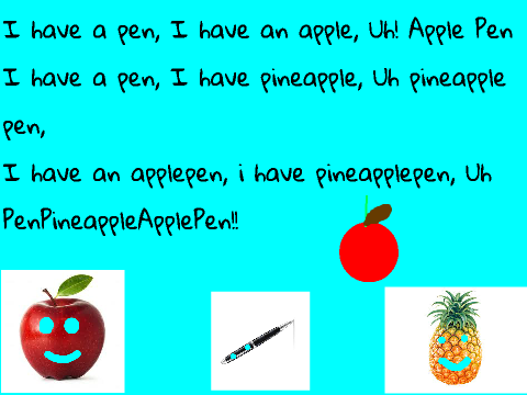 Apple Pen (PPAP) Lyrics