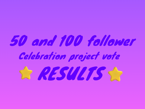 100 and 50 follower vote results! 
