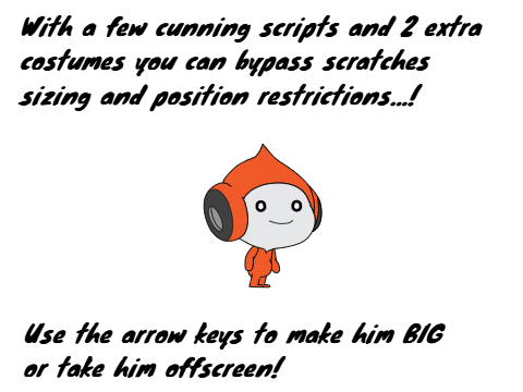Unlimited Positioning and Sizing of Sprites