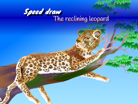 The reclining Leopard - Speed draw