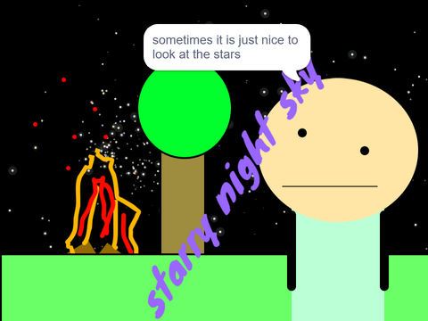 starry night sky