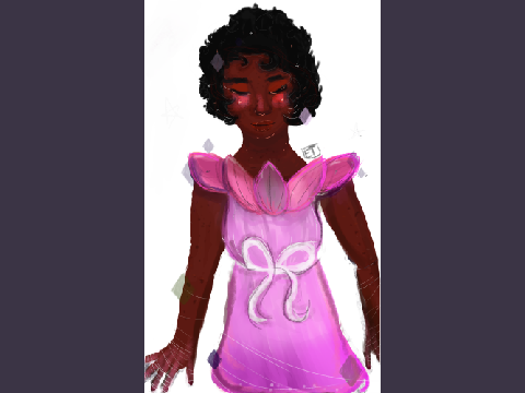 lineless-ish character doodle