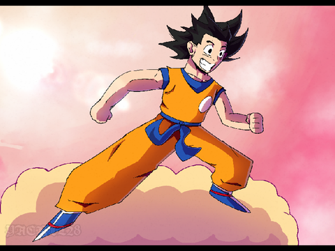 The Flying Nimbutt - DBZ Drawing