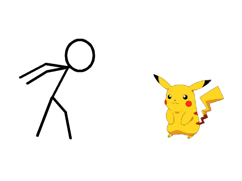 stickman meets pokemon
