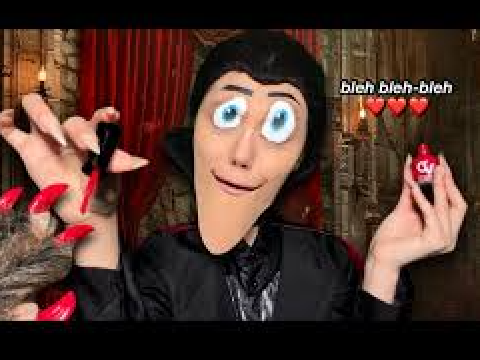 DRACULA DOES YOUR NAILS ASMR(Kinda?)
