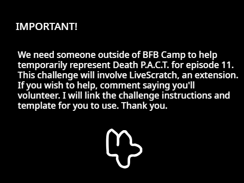 HELP WANTED | BFB Camp 11