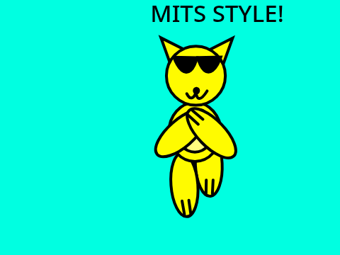 Mittens doing gangnam style!