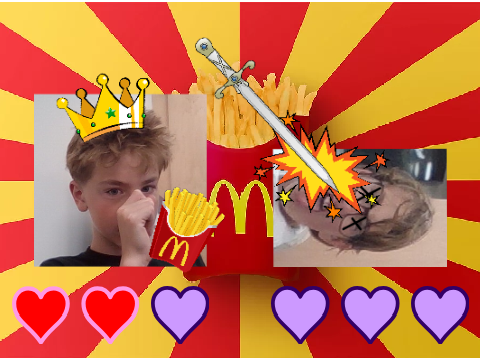 Ben vs Maddux - battle for the fries