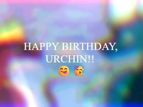 HAHA YOU'VE BEEN TRICKED URCHIN >:DDD