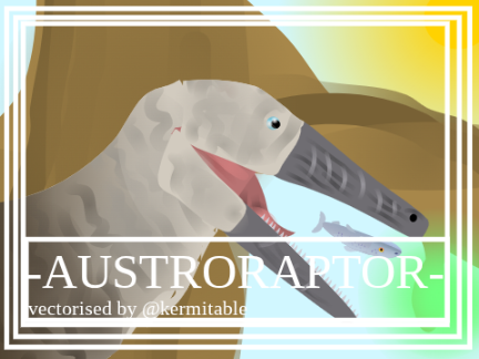 Austroraptor vector V1.0 by @kermitable