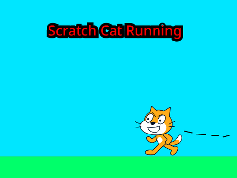 Scratch cat running animation! #Scratch #Cat #Animation