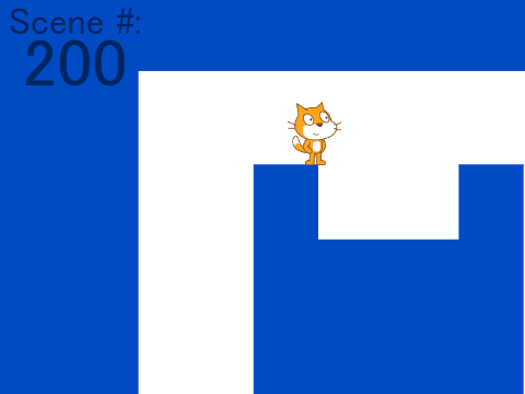 platformer e6 - VERTICAL LEVELS!