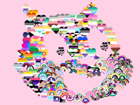 Drawing with Pride Flag 