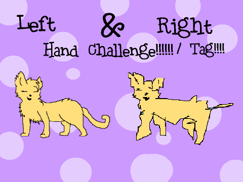 Left and Right hand challenge/tag!!!!