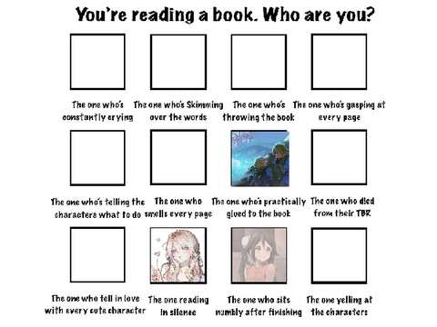 You're reading, who are you?