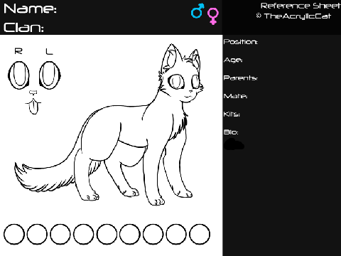 warrior cat bio sheet