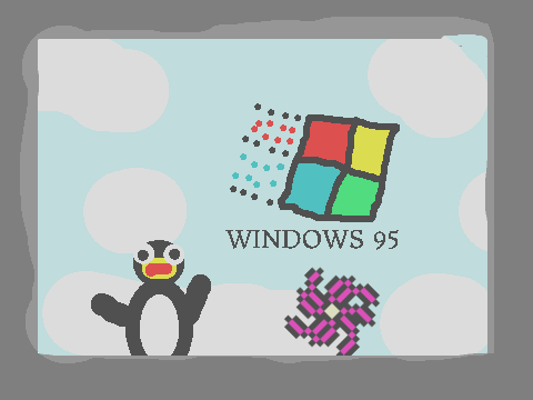 ADD YOURSELF TRAPPED IN A WINDOWS95 w/ wl041204 YT