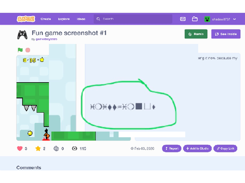 Gamerboy put wingdings on his first project 
