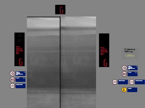 Lift #1 at Meiji Dopey Centre Building 'A'