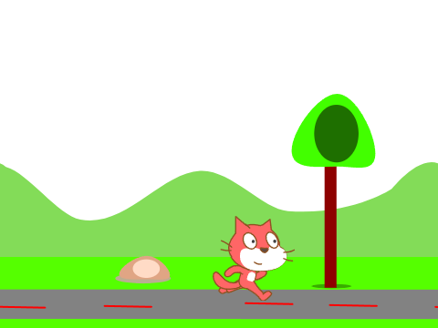 Scratch cat the super star!