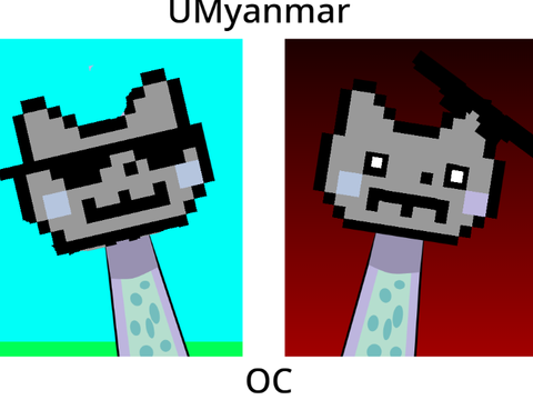 My Sprunki OC. UMyanmar (Its Me)