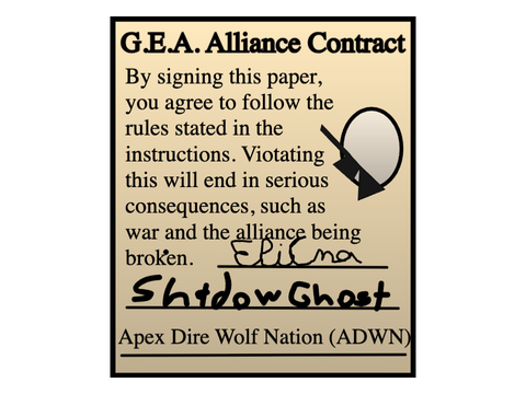 G.E.A. and A.D.W.N Alliance Contract