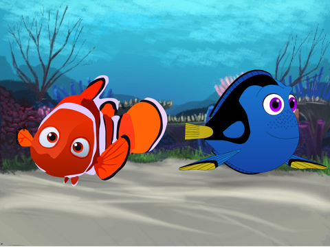FREE DISLIKE PROJECT: Nemo and Dory Vector