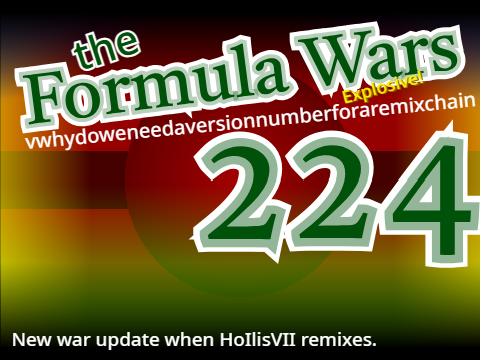 {the Formula Wars // 15^2-1}