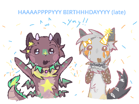 happy birthday!! ✧｡◝(ᵔᗜᵔ)◜✧*｡ art