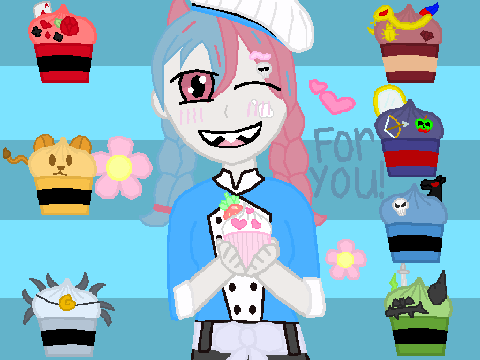 Lola made cupcakes!