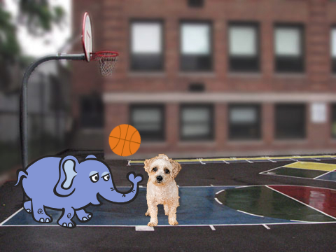 I am a doggy (basketball game by me and fletcher)