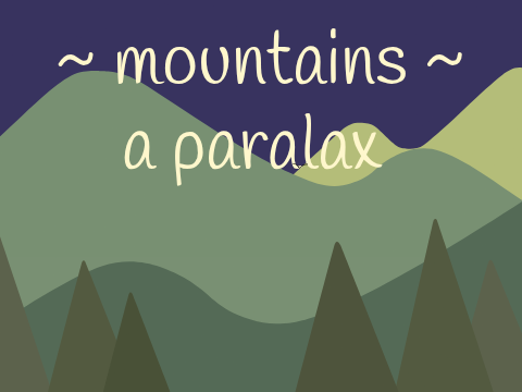 mountains paralax