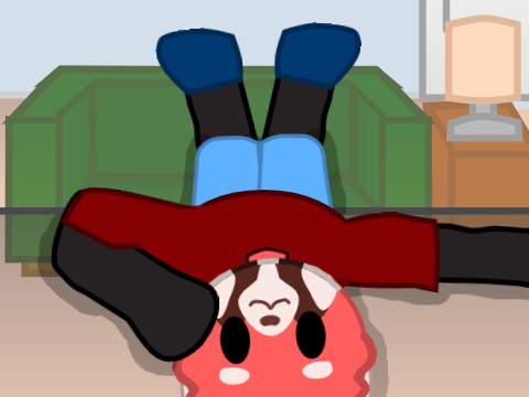 Me Chilling on the Bluey 2 Set XD