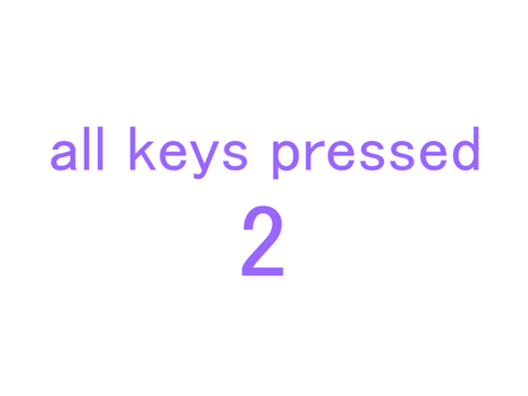 all keys pressed 2