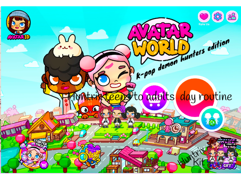 Teen to adult huntrix k-pop demon hunters animation avatar world