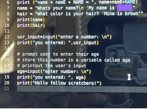 I’m learning python!!!