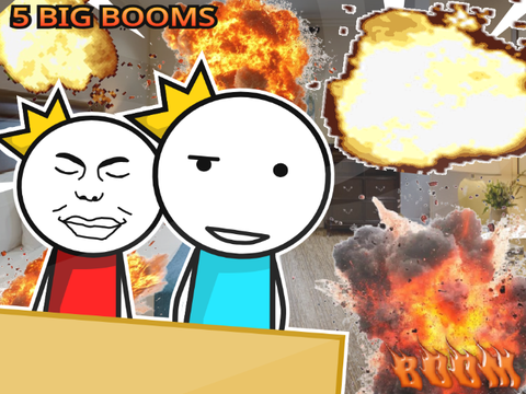 Five big booms!!! ll #Animation #AwesomeKat-1 #short
