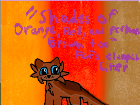 “Shades of orange, red, and perhaps brown too” FCFS clanpick 