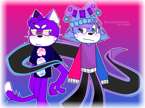 Purple people with swag
