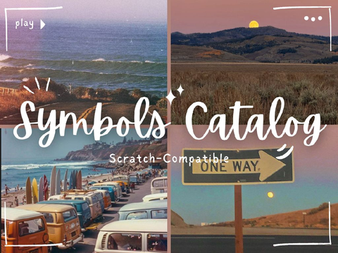 ˚ ༘ ೀ⋆｡˚┊symbols catalog (scratch-compatible) ·˚ ༘