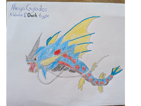 Mega Gyarados Drawing
