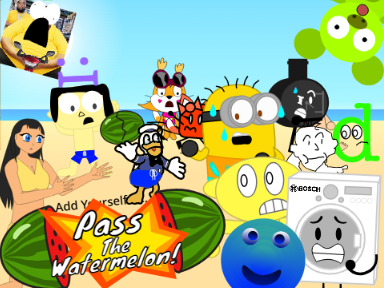 AY in Pass The Watermelon! [ Remix #13 | 22 Players ]